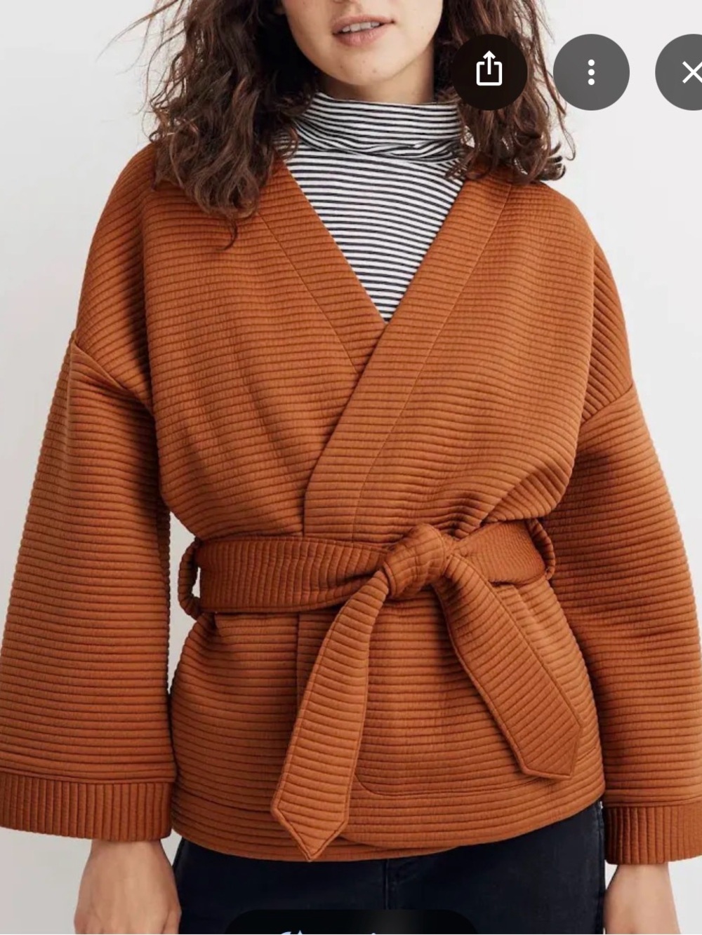 MADEWELL Ribbed Wrap Jacket